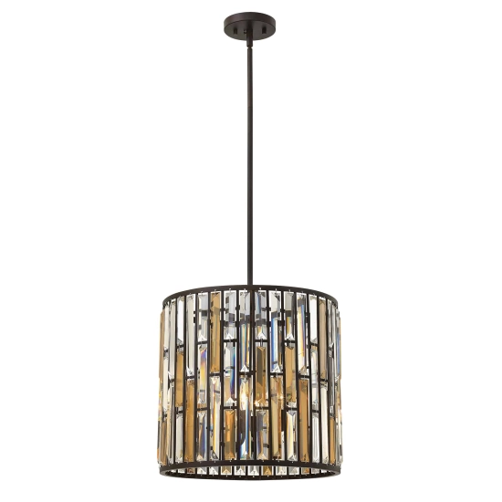 kinkiecik.pl Lampa wisząca Gemma – 3 źródła światła – Vintage brąz HK-GEMMA-P-B-VBZ Elstead Lightnig