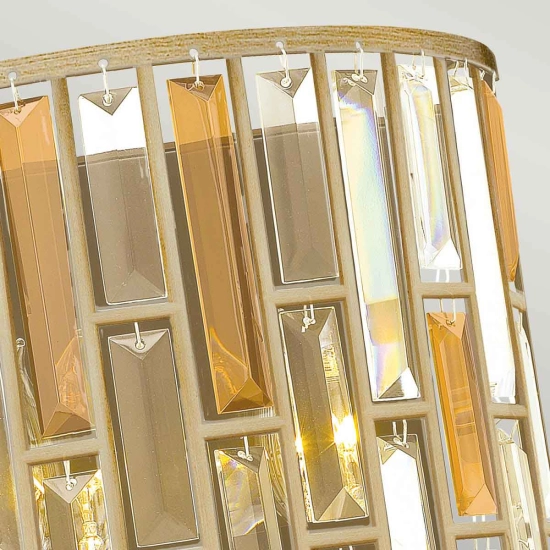 Kinkiet Gemma – 2 źródła światła – Płatki srebra HK-GEMMA2-A-SL Elstead Lighting