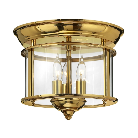 kinkiecik.pl Plafon Gentry – 3 źródła światła – Polerowany mosiądz HK-GENTRY-F-PB Elstead Lighting