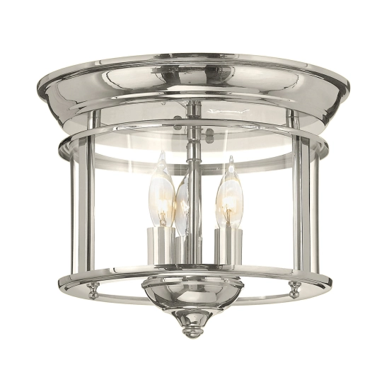 kinkiecik.pl Plafon Gentry – 3 źródła światła – Polerowany nikiel HK-GENTRY-F-PN Elstead Lighting