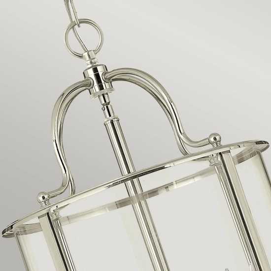 Duża lampa wisząca Gentry – 6 źródeł światła – Polerowany nikiel HK-GENTRY-P-L-PN Elstead Lighting