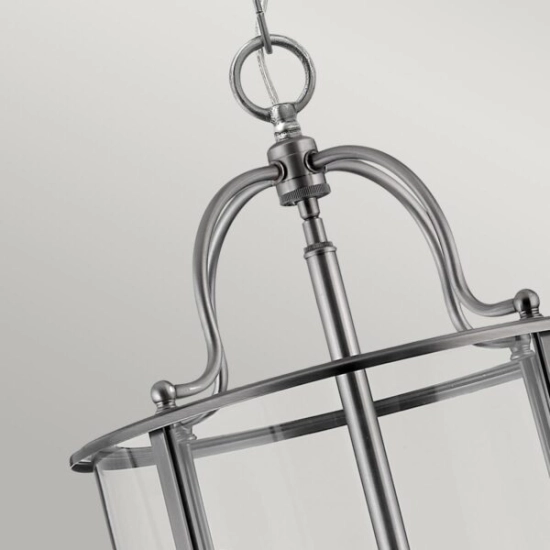 Duża lampa wisząca Gentry – 6 źródeł światła – Pewter HK-GENTRY-P-L-PW Elstead Lighting