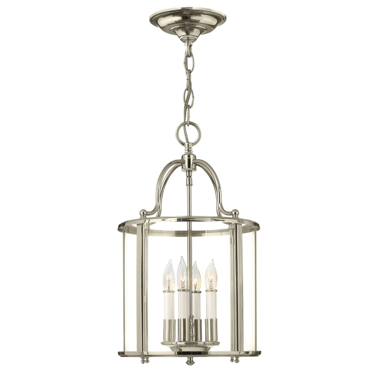 kinkiecik.pl Lampa wisząca Gentry – 4 źródła światła – Polerowany nikiel HK-GENTRY-P-M-PN Elstead Lighting