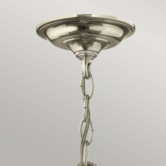 Lampa wisząca Gentry – 4 źródła światła – Polerowany nikiel HK-GENTRY-P-M-PN Elstead Lighting
