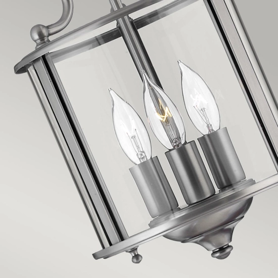 Mała lampa wisząca Gentry – 3 źródła światła – Pewter HK-GENTRY-P-S-PW Elstead Lighting