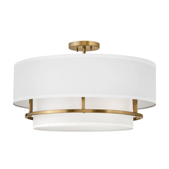 Lampa wisząca Graham – 4 źródła światła – Lakierowany mosiądz HK-GRAHAM-L-LCB Elstead Lighting