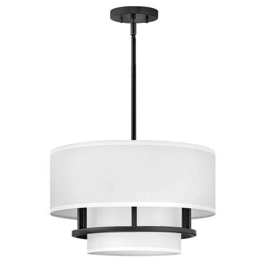 Lampa wisząca Graham – 3 źródła światła – Czarna HK-GRAHAM-M-BK Elstead Lighting