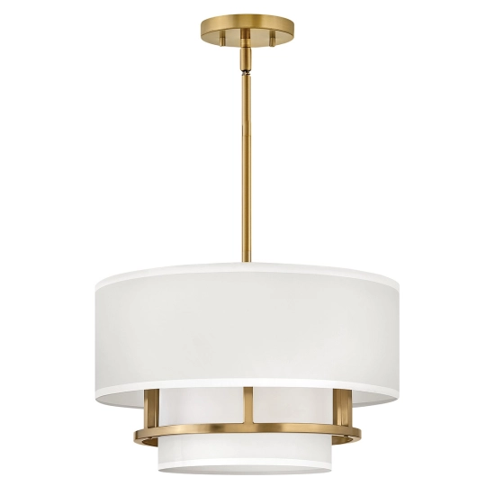 Lampa wisząca Graham – 3 źródła światła – Lakierowany mosiądz HK-GRAHAM-M-LCB Elstead Lighting