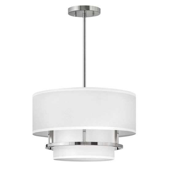 Lampa wisząca Graham – 3 źródła światła – Polerowany nikiel HK-GRAHAM-M-PN Elstead Lighting