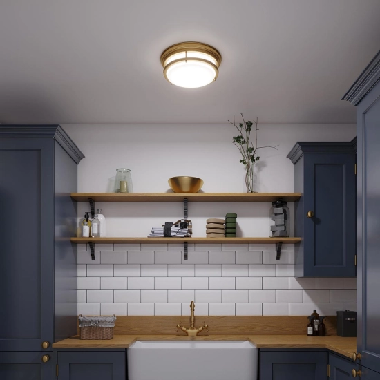 Plafon Hadley – 3 źródła światła – Szczotkowany brąz HK-HADLEY-F-BR Elstead Lighting