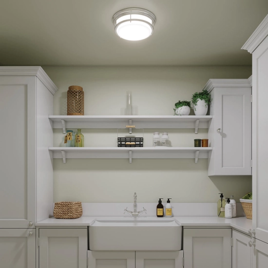 Plafon Hadley – 3 źródła światła – Chrom HK-HADLEY-F-CM Elstead Lighting