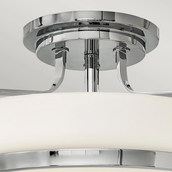 Półplafon Harper – 3 źródła światła – Polerowany chrom HK-HARPER-SFM-CM Elstead Lighting