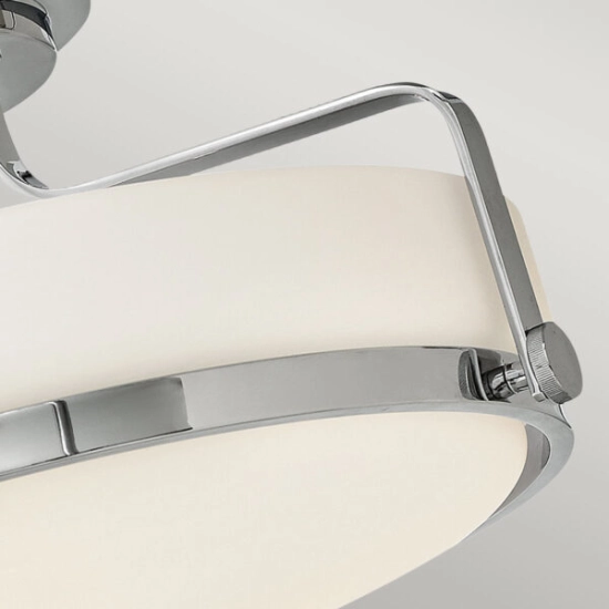 Półplafon Harper – 3 źródła światła – Polerowany chrom HK-HARPER-SFM-CM Elstead Lighting