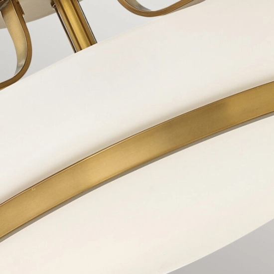 Półplafon Harper – 3 źródła światła – Stary mosiądz HK-HARPER-SFM-HB Elstead Lighting