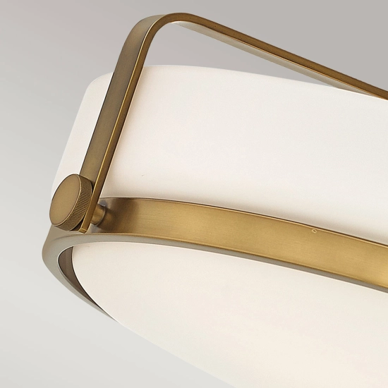 Półplafon Harper – 3 źródła światła – Stary mosiądz HK-HARPER-SFM-HB Elstead Lighting