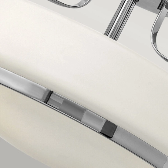 Mały półplafon Harper – 3 źródła światła – Polerowany chrom HK-HARPER-SFS-CM Elstead Lighting