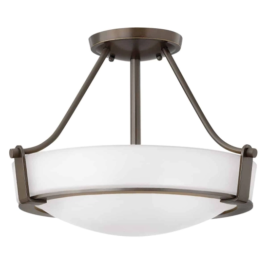 kinkiecik.pl Mały półplafon Hathaway – 2 źródła światła – Stary brąz HK-HATHAWAY-SFSB Elstead Lighting
