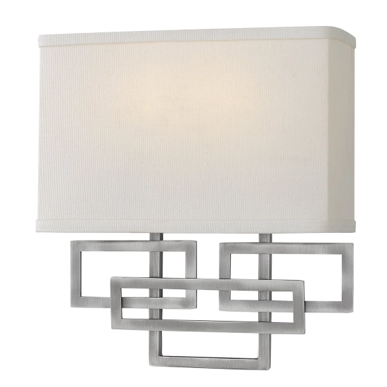Kinkiet Lanza – 2 źródła światła – Antyczny nikiel HK-LANZA2-AN Elstead Lighting