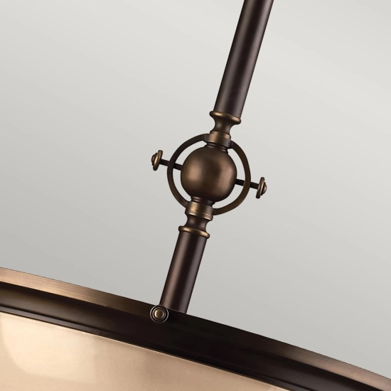 Lampa wisząca Mayflower – 3 źródła światła HK-MAYFLOWER-P-C Elstead Lighting