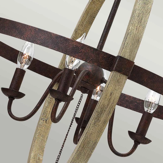 Żyrandol Middlefield – 4 źródła światła HK-MIDDLEFIELDP4 Elstead Lighting