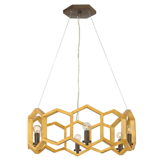 kinkiecik.pl Lampa wisząca Moxie – 6 źródeł światła HK-MOXIE6-P-SSG Elstead Lighting