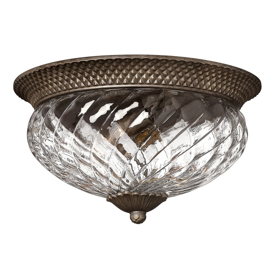 Duży plafon Plantation – 3 źródła światła – Perłowy brąz HK-PLANT-F-L-PZ Elstead Lighting