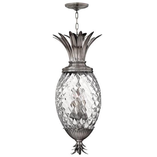 Lampa wisząca Plantation – 4 źródła światła – Polerowany antyczny nikiel HK-PLANT4-P-PL Elstead Lighting