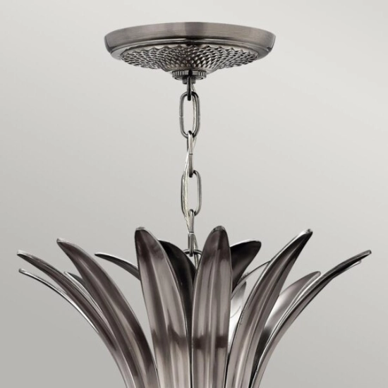 Lampa wisząca Plantation – 4 źródła światła – Polerowany antyczny nikiel HK-PLANT4-P-PL Elstead Lighting