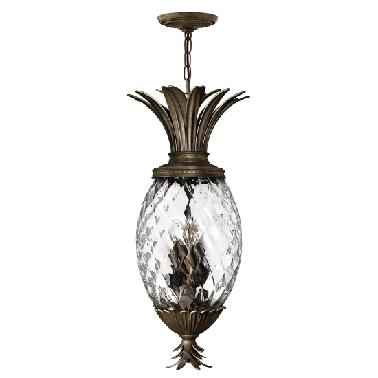 Lampa wisząca Plantation – 4 źródła światła – Perłowy brąz HK-PLANT4-P-PZ Elstead Lighting
