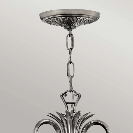 Żyrandol Plantation – 7 źródeł światła – Polerowany antyczny nikiel HK-PLANT7-PL Elstead Lighting