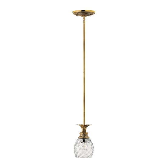 Lampa wisząca Plantation – 1 źródło światła – Oksydowany mosiądz HK-PLANTATION-MP-BB Elstead Lighting