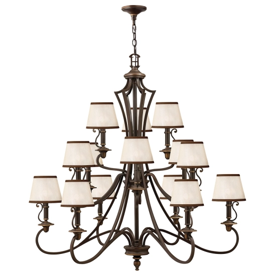 Żyrandol Plymouth – 15 źródeł światła HK-PLYMOUTH15 Elstead Lighting