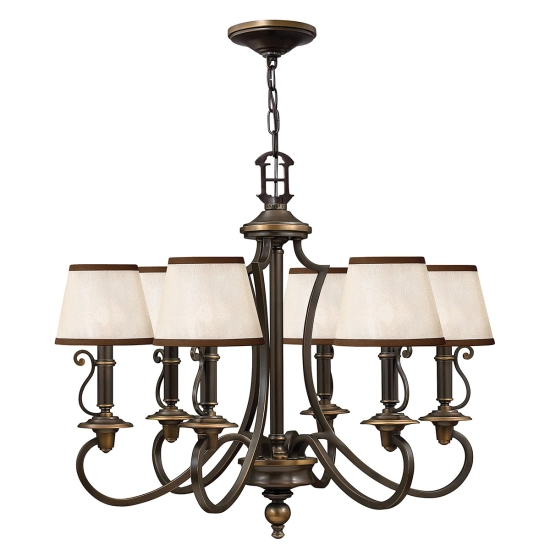 Żyrandol Plymouth – 6 źródeł światła HK-PLYMOUTH6 Elstead Lighting