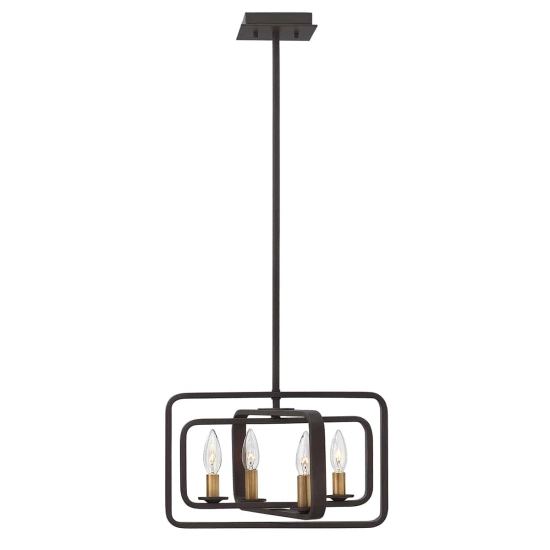 kinkiecik.pl Lampa wisząca Quentin – 4 źródła światła HK-QUENTIN-4P-A Elstead Lighting