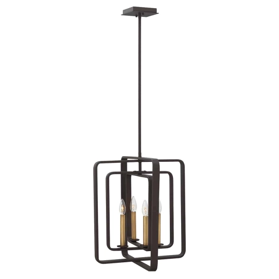 kinkiecik.pl Lampa wisząca Quentin – 4 źródła światła HK-QUENTIN-4P-B Elstead Lighting