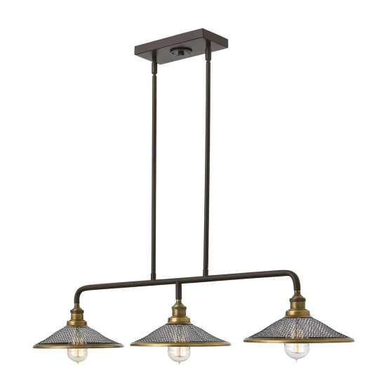 kinkiecik.pl Podłużna lampa wisząca Rigby – 3 źródła światła HK-RIGBY-ISLE-KZ Elstead Lighting