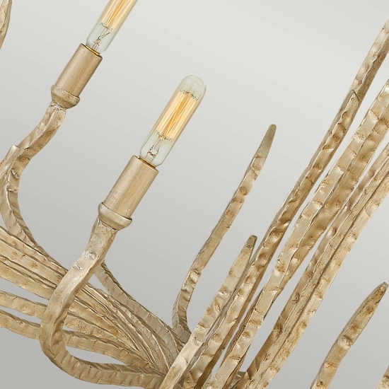 Żyrandol Spyre – 6 źródeł światła – Szampańskie złoto HK-SPYRE6C-CPG Elstead Lighting