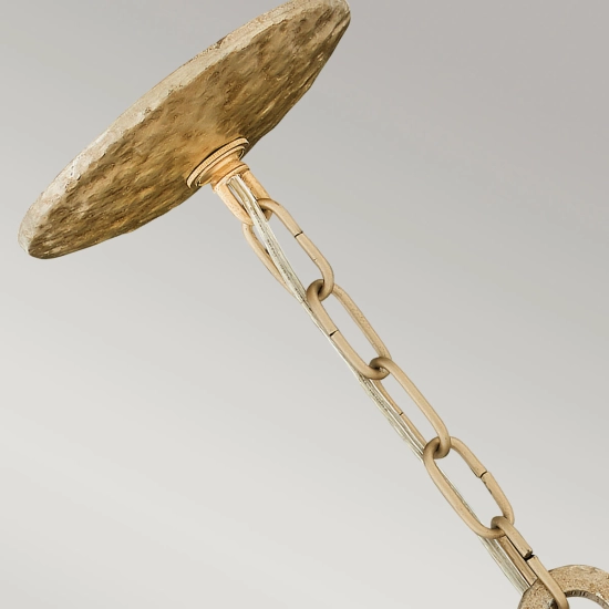 Lampa wisząca Spyre – 6 źródeł światła – Szampańskie złoto HK-SPYRE6P-CPG Elstead Lighting