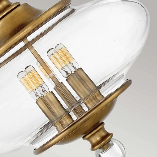 Lampa wisząca Wexley – 5 źródeł światła HK-WEXLEY-5P-HB Elstead Lighting