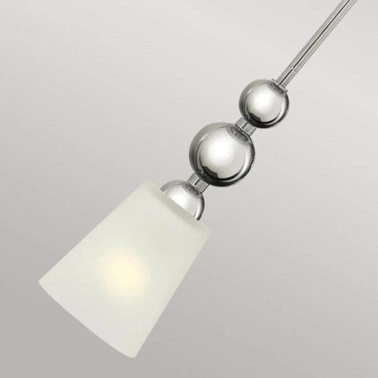Mała lampa wisząca Zelda – 1 źródło światła – Polerowany nikiel HK-ZELDA-P-A-PN Elstead Lighting