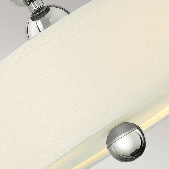 Półplafon Zelda – 3 źródła światła – Polerowany nikiel HK-ZELDA-SF-PN Elstead Lighting