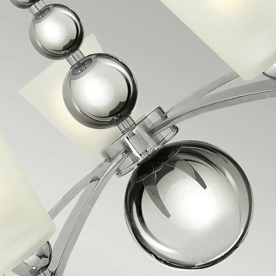 Żyrandol Zelda – 5 źródeł światła – Polerowany nikiel HK-ZELDA5-PN Elstead Lighting