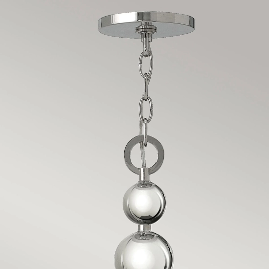 Żyrandol Zelda – 8 źródeł światła – Polerowany nikiel HK-ZELDA8-PN Elstead Lighting