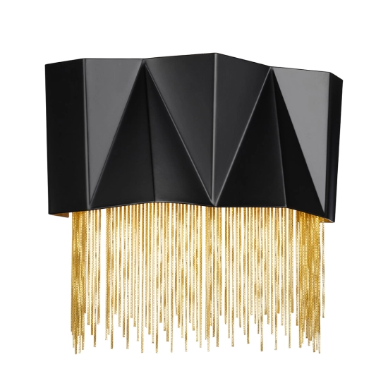 Kinkiet Zuma – 3 źródła światła – Satynowa czerń / Złoty HK-ZUMA-3W-SBG Elstead Lighting