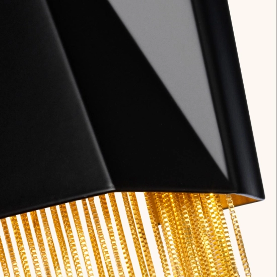 Kinkiet Zuma – 3 źródła światła – Satynowa czerń / Złoty HK-ZUMA-3W-SBG Elstead Lighting