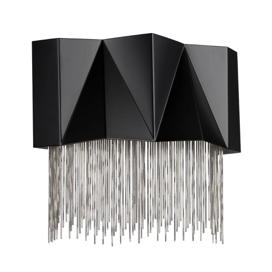 Kinkiet Zuma – 3 źródła światła – Satynowa czerń / Srebrny HK-ZUMA-3W-SBS Elstead Lighting