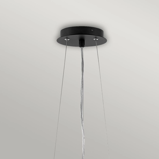 Lampa wisząca Zuma – 6 źródeł światła – Satynowa czerń / Złoty HK-ZUMA6-SBG Elstead Lighting