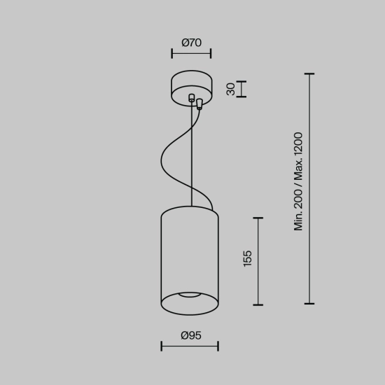 Lampa wisząca Efir P089PL-25W3K-W 25W-3000K Maytoni - zdjęcie dodatkowe 5