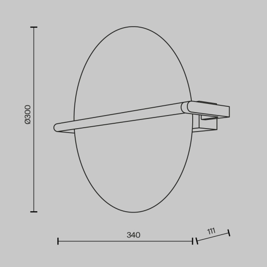 Lampa ścienna (kinkiet) Mira MOD279WL-L14G3K Maytoni - zdjęcie dodatkowe 5