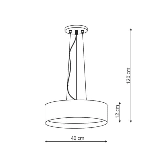 kinkiecik.pl Hudson wisząca czarna LP-043/1P BK Light Prestige